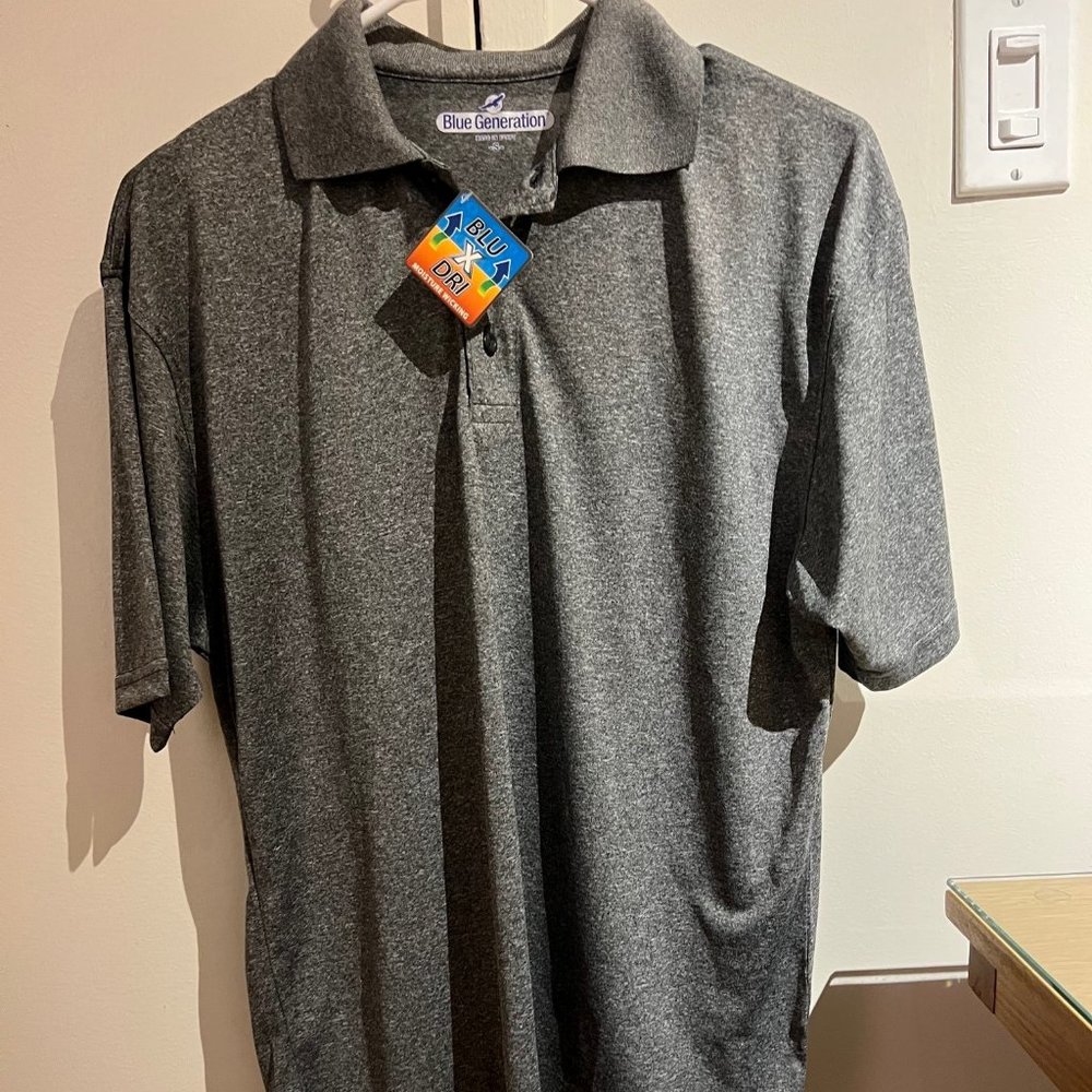Basic Grey polo shirt size small
